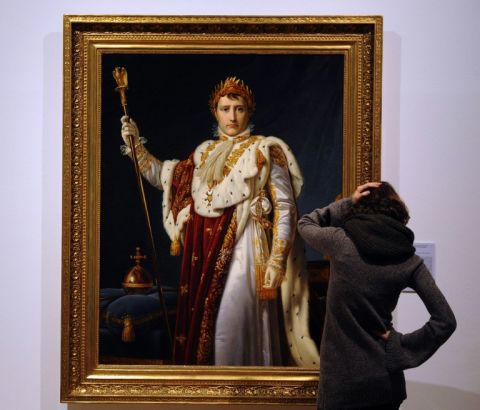 Napoleon Bonaparte in his Coronation Robe - Patrik Stollarz - AFP