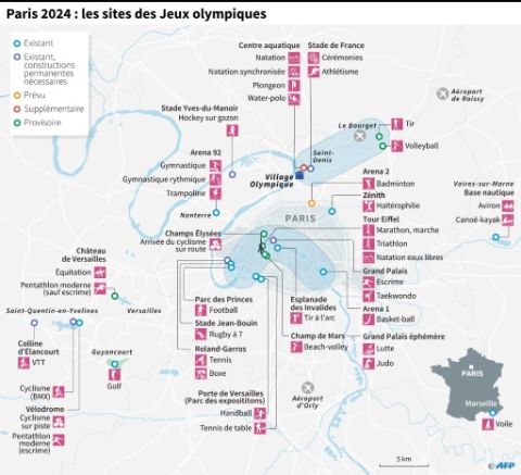 Paris 2024&nbsp;:&nbsp;les sites des Jeux olympiques - Paz Pizarro/Vincent Lefai - AFP
