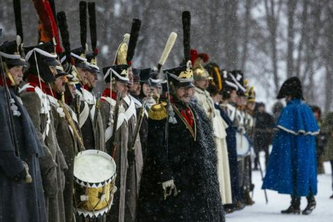 Cérémonie en costumes d'époque en février 2021 à Viazna, en Russie - Dimitar Dilkoff - AFP