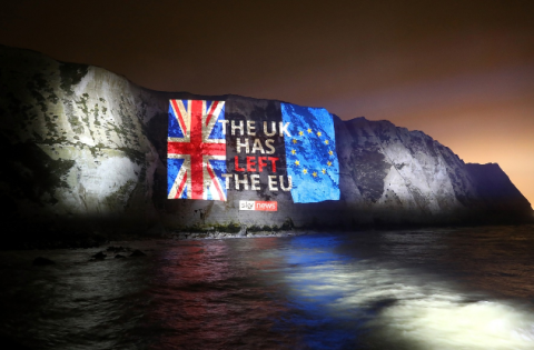 The cliffs of Dover as Brexit happens – Tim P Whitby - Sky News/AFP