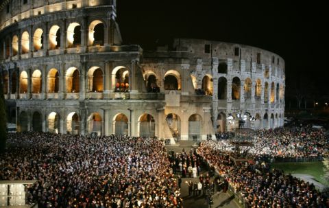 The Colosseum in Rome - Patrick Hertzog - AFP