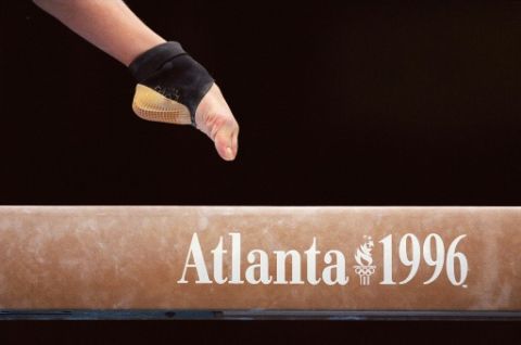 Gymnaste aux JO d'Atlanta, le 23 juillet 1996 - Daniel Garcia - AFP