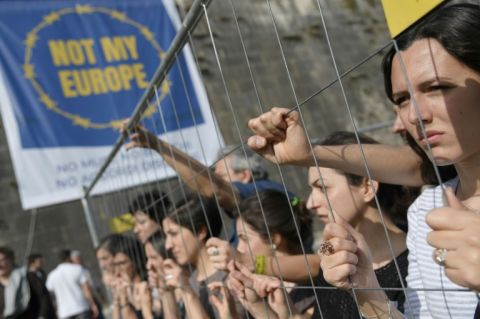 Manifestation à Rome pour une politique migratoire de l'UE plus accueillante - Tiziana Fabi - AFP