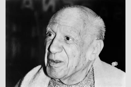 Portrait pris en 1973 à Vallauris montrant le peintre espagnol Pablo Picasso. AFP PHOTO RALPH GATTI RALPH GATTI / AFP