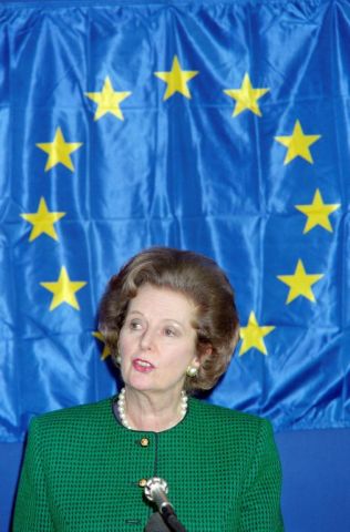Margaret Thatcher le 9 décembre 1989 - C. Simon - AFP