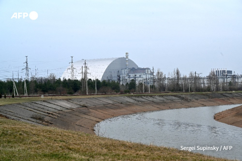 Dôme recouvrant le sarcophage de Tchernobyl - Anatolii Stepanov - AFP