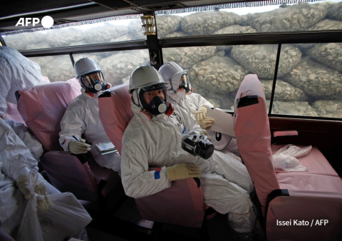 Première visite de journalistes à Fukushima le 12 novembre 2011 - David Guttenfelder - AFP POOL