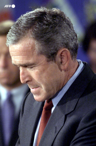 President George W. Bush after hearing of the attacks - Paul J. Richards - AFP