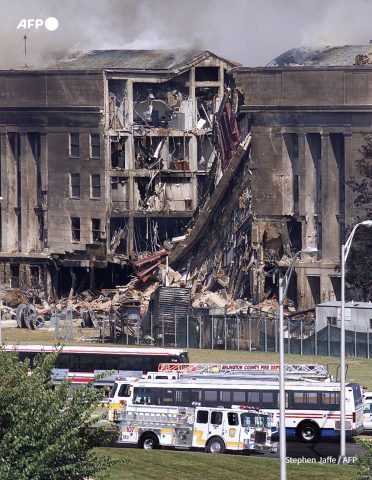 The Pentagon, partly destroyed in the attack - Stephen Jaffe - AFP