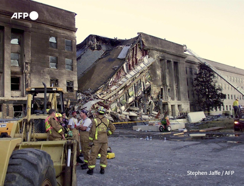 The Pentagon after the attack - Stephen Jaffe - AFP