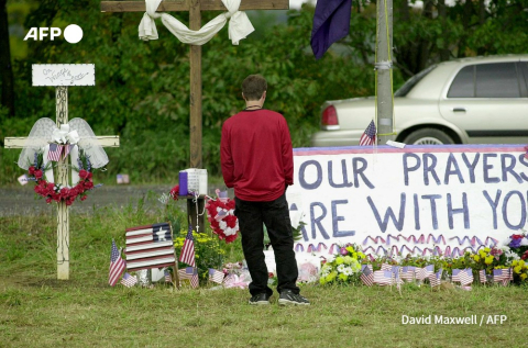 A memorial in the field where Flight 93 crashed - David Maxwell - AFP