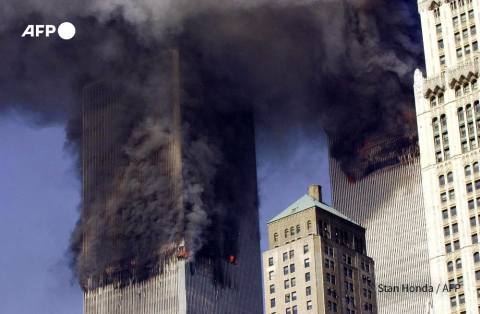 The World Trade Center before collapsing on 9/11 - Stan Honda - AFP