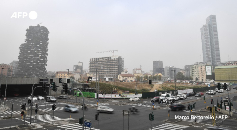 40 ans après Seveso, jour de pollution ordinaire à Milan, 20 octobre 2017 - Marco Bertorello - AFP