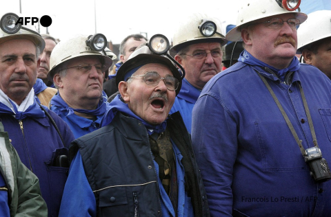 Cérémonie d'hommage 100 ans après la catastrophe de Courrières, le 10 mars 2006 - François Lo Presti - AFP