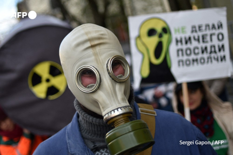 A Minsk, commémoration des victimes de Tchernobyl en avril 2018 - Sergei Gapon - AFP