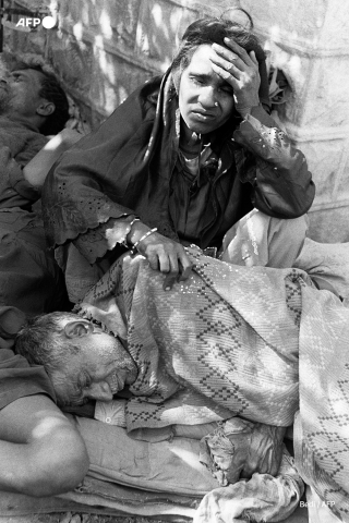 Victimes de la catastrophe de Bhopal, le 4 décembre 1984 - Bedi - AFP