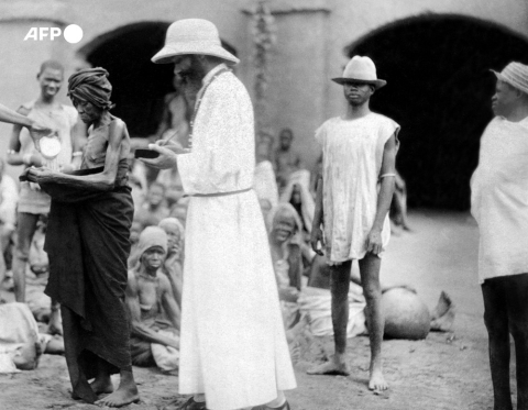 Un missionnaire en Afrique occidentale française dans les années 1930 - AFP