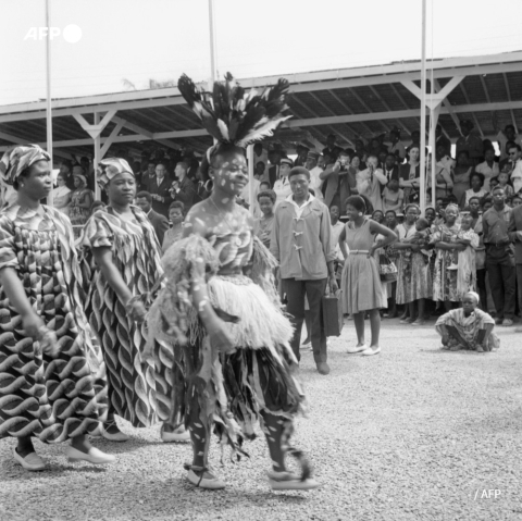 Cameroun, Yaoundé, 1er janvier 1960, Parade pour fêter l'indépendance - AFP
