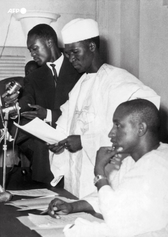 Guinée, 4 octobre 1958, Sékou Touré s'adresse au Parlement - AFP