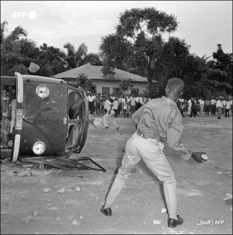 Léopoldville, 2 janvier 1959, émeutes - AFP