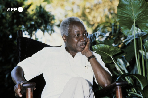 Le Tanzanien Julius Nyerere en 1985 à Dar es Salam - AFP