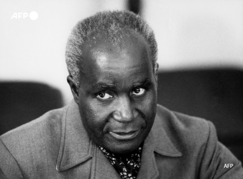  Kenneth Kaunda, président de Zambie en 1978 à Lusaka - AFP