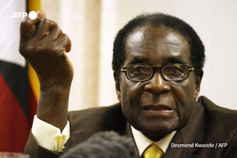 Le président du Zimbabwe Robert Mugabe en 2009 à Harare - AFP