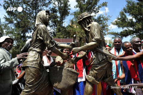 The Mau May memorial in Nairobi - Tony Karumba - AFP