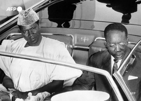 Ahmed Sekou Toure and Leopold Sedar Senghor (1963) - AFP