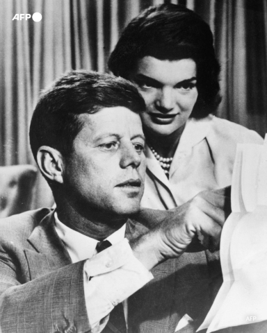 Jackie et John F. Kennedy dans les années 1950 - JFK Presidential Library/AFP