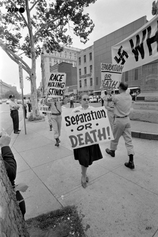 Extreme right demonstration in Washington (1963) - AFP