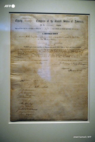 The amendment abolishing slavery (2016) - Jewel Samad - AFP