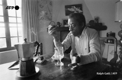 James Baldwin at his home in southern France (1979) - Ralph Gatti - AFP
