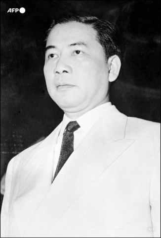 Ngo Dinh Diem, président de la République du Vietnam du Sud, en 1957 à Saïgon - AFP