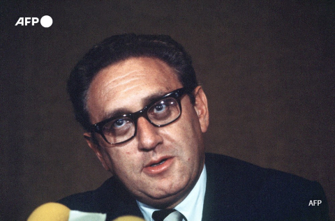 Henry Kissinger on January 13, 1973 in Paris - AFP 