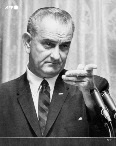 Lyndon B. Johnson on July 28, 1965 - AFP