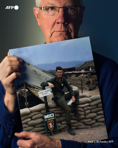 US Vietnam veteran Larry Kolp on February 23, 2015 - Paul J. Richards - AFP