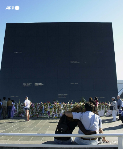 Mémorial dédié aux victimes de l'espace au centre spatial Kennedy en Floride - Robert Sullivan - AFP