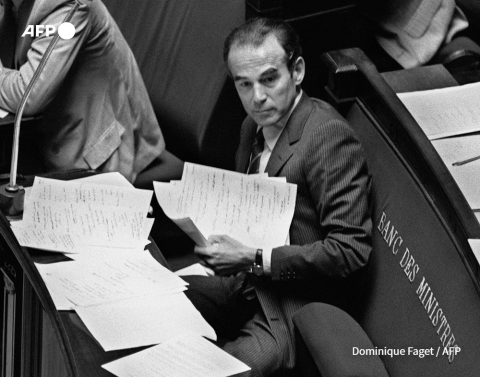 Robert Badinter, ministre de la Justice, le 17 septembre 1981 - Michel Clement - AFP