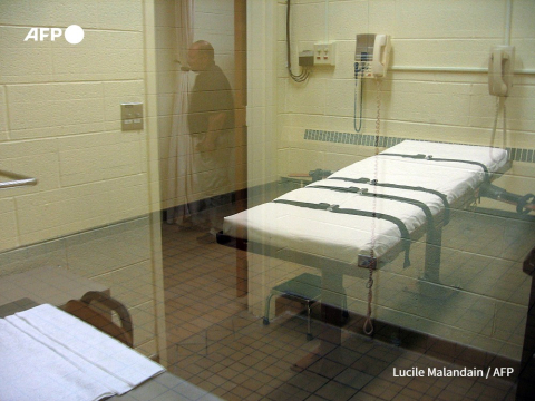 La chambre d'exécution de la prison de Lucasville (Ohio), le 30 novembre 2009 - Lucile Malandain - AFP