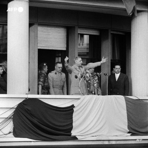 De Gaulle aux Algérois en 1958 : Je vous ai compris. - AFP