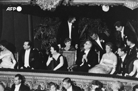 Le couple de Gaulle à l'Opéra - AFP
