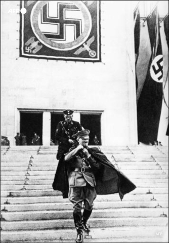 Adolf Hitler au congrès du parti nazi à Nuremberg en 1936 - AFP