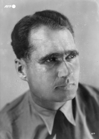 Portrait of Rudolf Hess taken on April 29, 1935. - AFP