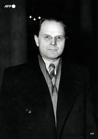 Photo taken on October 10, 1945 in Berlin shows Major General Iona Timofeevich Nikitchenko, chief Russian judge at the International Military Tribunal in Nuremberg. - AFP