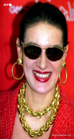 Paloma Picasso lors de la foire Optica 94, à Cologne en avril 1994 - AFP