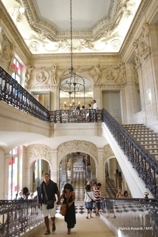 Intérieur du musée Picasso de Paris, avant sa fermeture pour travaux en 2009, situé dans l'Hôtel Salé (17è siècle) - AFP