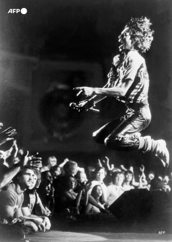 Le Rolling Stones Mick Jagger à Atlanta (Georgie, USA), le 12 juin 1978 - AFP