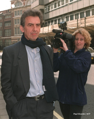 L'ancien Beatles George Harrison à Londres, le 6 mai 1998 - AFP