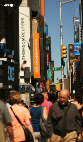 Les bureaux de Thomson Reuters à New York en septembre 2013 - Mario Tama - AFP